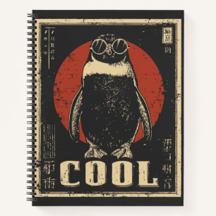 Kaiser Pinguin Design für antarktische Chillen Notizbuch