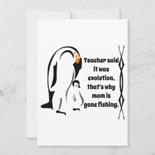 Kaiser Pinguin Vater Stehend mit Sohn Feiertagskarte