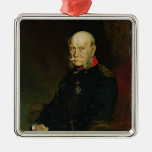 Kaiser Wilhelm I, 1888 Silbernes Ornament