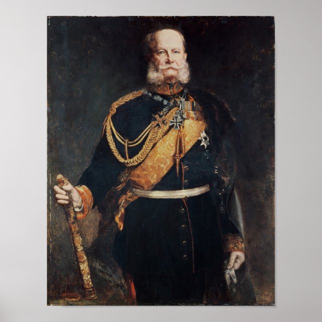 Kaiser Wilhelm I Poster (Vorne)