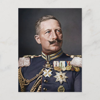 Kaiser Wilhelm II. 1908 eingefärbt Postkarte