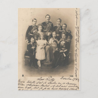 KAISER WILHELM II mit seiner Familie #017D Postkarte