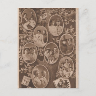 KAISER WILHELM II mit seiner Familie #024D Postkarte