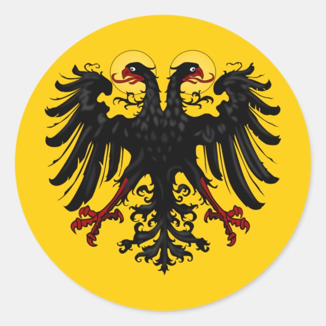 Kaiserbanner Runder Aufkleber (Vorderseite)