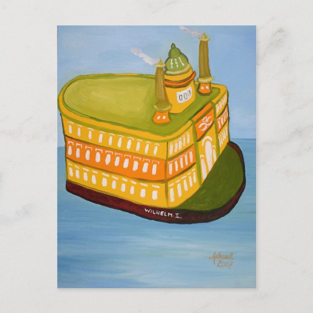 Kaiserdampfer Postkarte (Vorderseite)