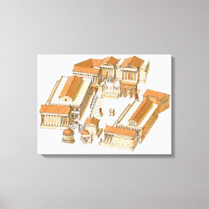 Kaiserforum. Rom. Luftaufnahme Leinwanddruck