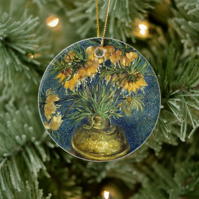 Kaisergranat in einer Kupfervase, Van Gogh Keramik Ornament (Baum)