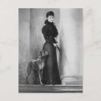 Kaiserin Elisabeth Austria - Sissi, Sisi mit Hund Postkarte