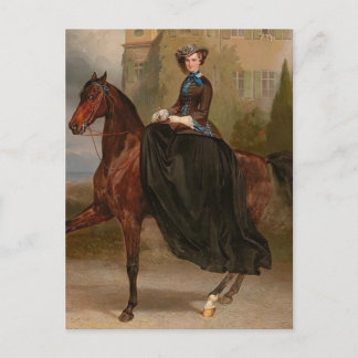 Kaiserin Elisabeth Austria, Sissi, Sisi sidesaddle Postkarte
