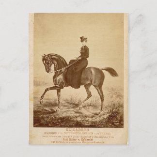 Kaiserin Elisabeth des Österreich-Reitpferds #023S Postkarte