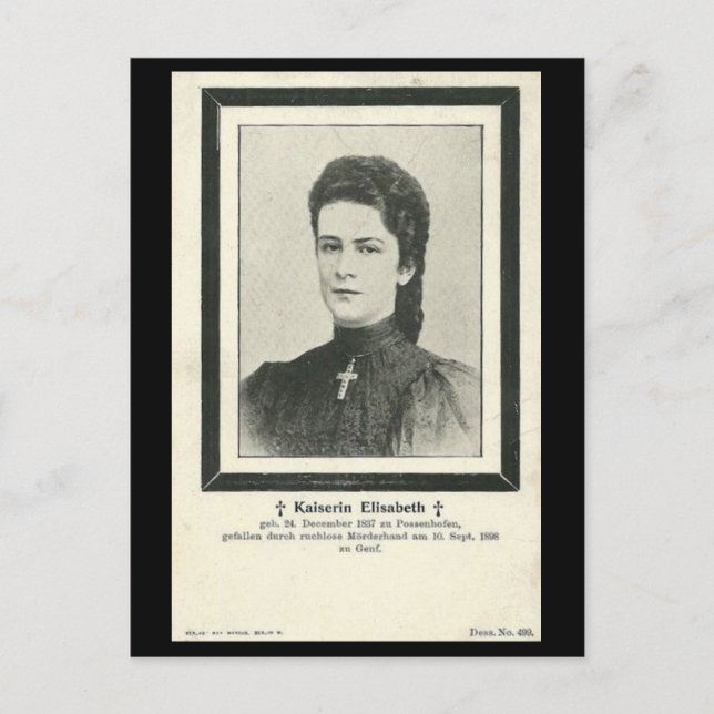 Kaiserin Elisabeth - Sissi - ASSASSINATION #034H Postkarte (Vorderseite)