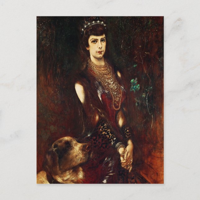 Kaiserin Elisabeth von Österreich, 1883 Postkarte (Vorderseite)