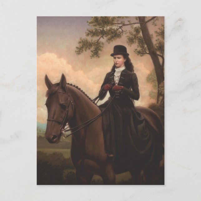 Kaiserin Elisabeth von Österreich auf dem Pferd #0 Postkarte (Vorderseite)