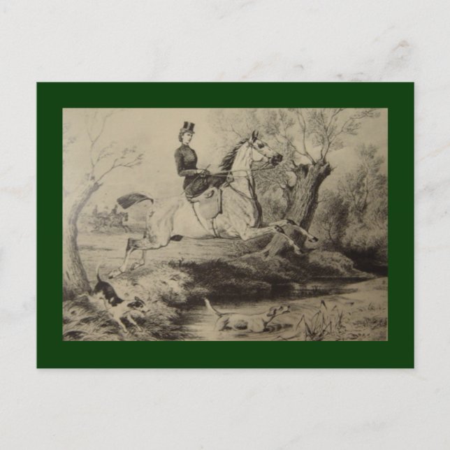 Kaiserin Elisabeth von Österreich auf dem Pferd #0 Postkarte (Vorderseite)