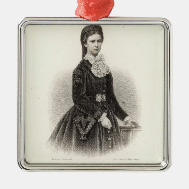 Kaiserin Elisabeth von Österreich Silbernes Ornament (Vorne)
