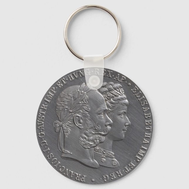 Kaiserin Elisabeth von Österreich Sissi Sisi Coin  Schlüsselanhänger (Vorderseite)