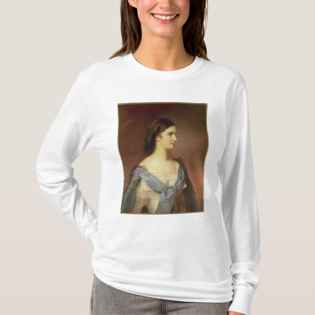 Kaiserin Elizabeth von Bayern als jungen Frau T-Shirt (Vorderseite)