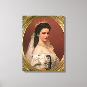 Kaiserin Elizabeth von Bayern auf Ungarn Leinwanddruck