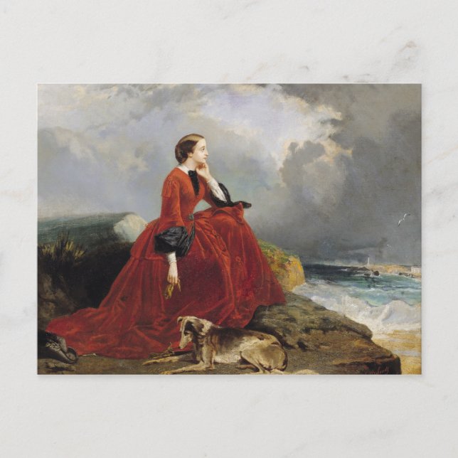 Kaiserin Eugenie in Biarritz, 1858 Postkarte (Vorderseite)