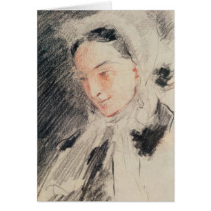 Kaiserin Eugénie (schwarze u. rote Kreide)