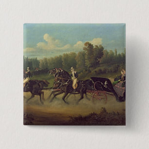 Kaiserin Eugenie und Königin Victoria in Button