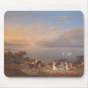 Kaiserin Josephine, der ankommt, um Napoleon zu Mousepad