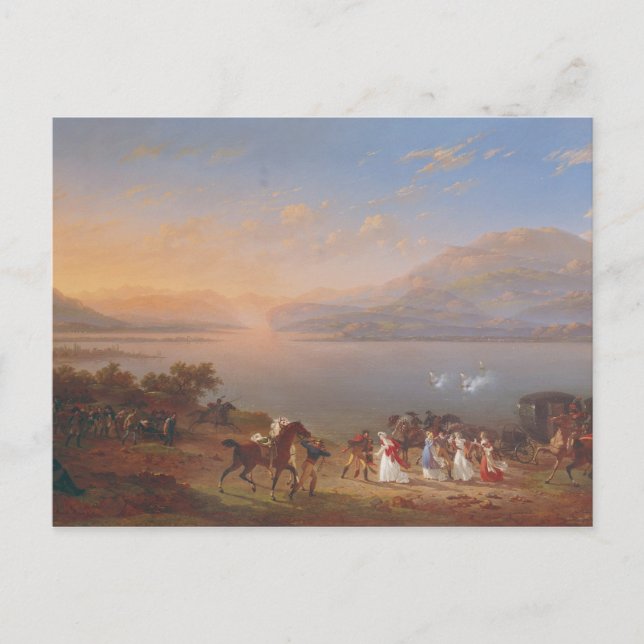 Kaiserin Josephine kommt nach Napoleon Postkarte (Vorderseite)