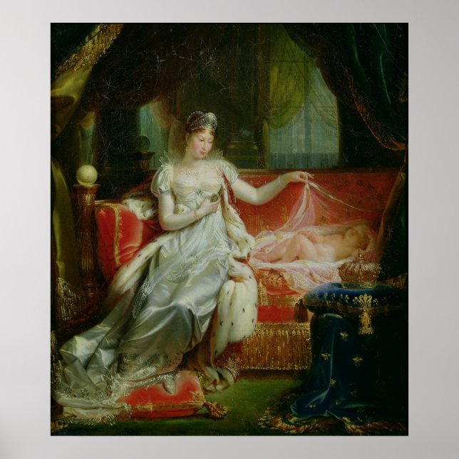 Kaiserin Marie-Louise und der König von Rom, 1812 Poster (Vorne)
