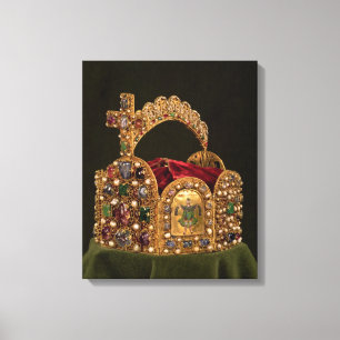Kaiserkrone hergestellt für die Krönung von Otto Leinwanddruck