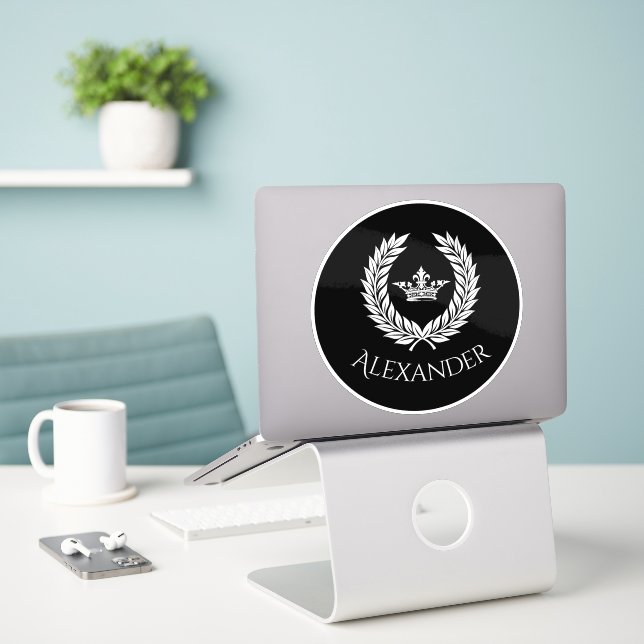 Kaiserlich Personalisiert Aufkleber (Laptop auf Schreibtisch)