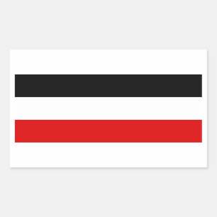 Kaiserliche deutsche Flagge Rechteckiger Aufkleber