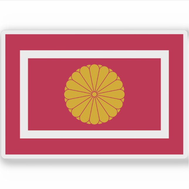 Kaiserliche Flagge Japans (1926-Gegenwart) Aufkleber (Vorderseite)
