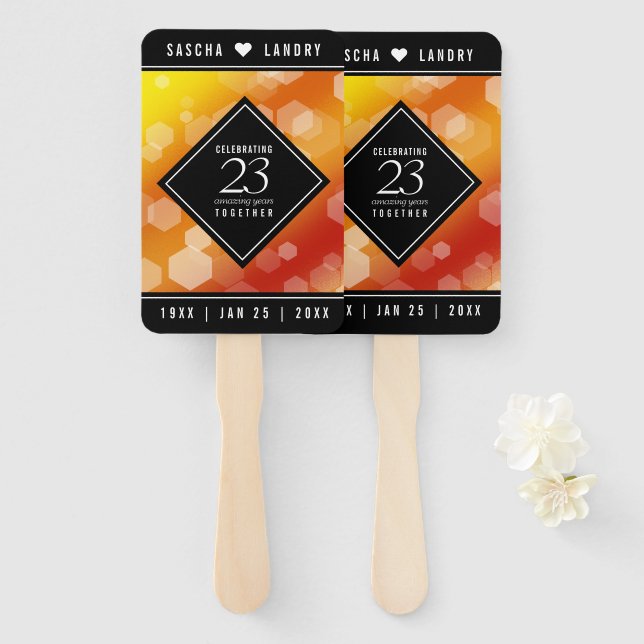 Kaiserliche Hochzeit zum 23. Mal Fächer (Vorne und Hinten)