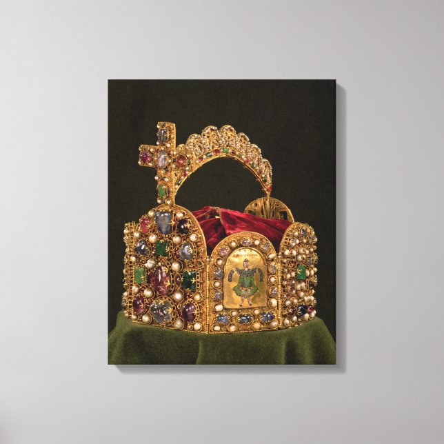 Kaiserliche Krone für die Krönung von Otto Leinwanddruck (Vorderseite)