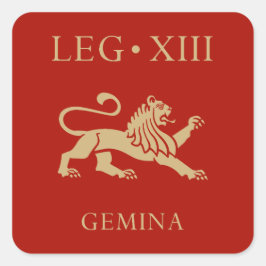 Kaiserliche Römische Armee - Legio XIII Gemina Quadratischer Aufkleber