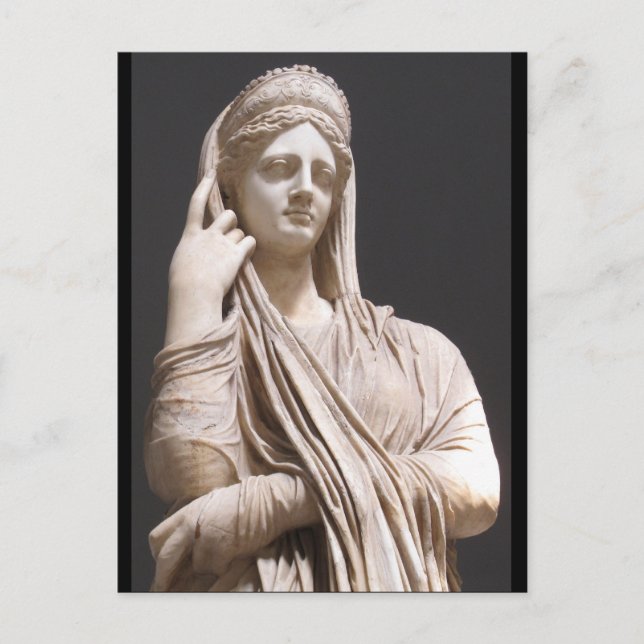 Kaiserliche Römische Frauen - Statue Postkarte (Vorderseite)