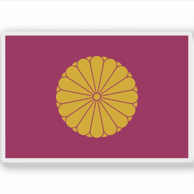 Kaiserlicher Standard des Kaisers Emeritus (2019-h Aufkleber (Vorderseite)