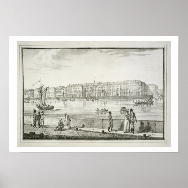 Kaiserlicher Winterpalast, St. Petersburg (Litho) Poster (Vorne)