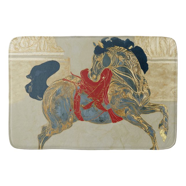 Kaiserliches Goldenes Pferd Badematte (Vorderseite)