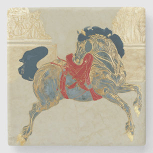 Kaiserliches Goldenes Pferd Steinuntersetzer
