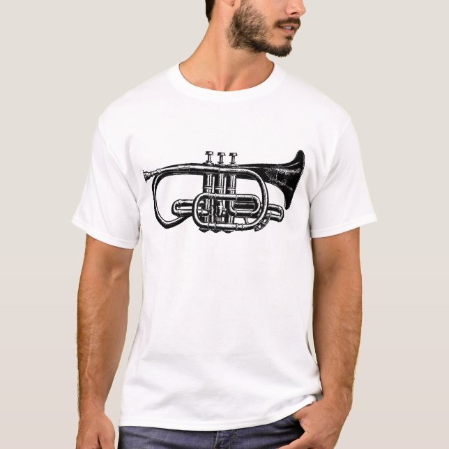Kaisermessingkornett - Musikinstrument T-Shirt (Vorderseite)