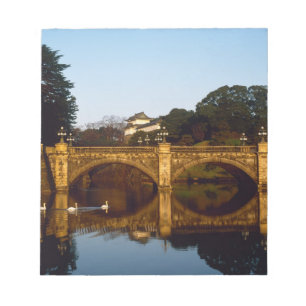Kaiserpalast, Nijubashi-Brücke, Tokio, Japan Notizblock