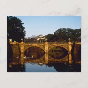 Kaiserpalast, Nijubashi-Brücke, Tokio, Japan Postkarte