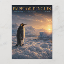 Kaiserpinguin Antarktiseis TIERE Postkarte