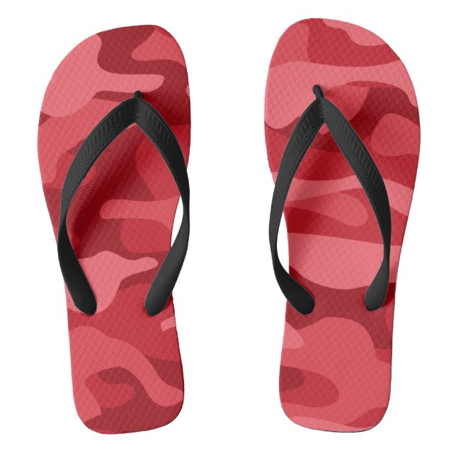 Kaiserrot Monocolor-Tarnmuster Flip Flops (Fußbett)