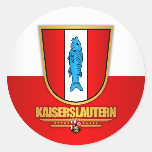 Kaiserslautern Runder Aufkleber (Vorderseite)