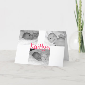 kaitlyn Geburt kündigen an Ankündigung