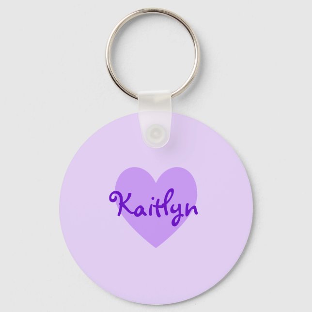 Kaitlyn Lila Schlüsselanhänger (Vorderseite)