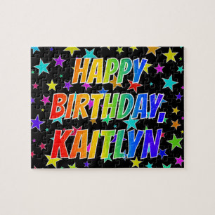 "KAITLYN" Vorname, Spaß "GLÜCKLICHER BIRTHTAG"
