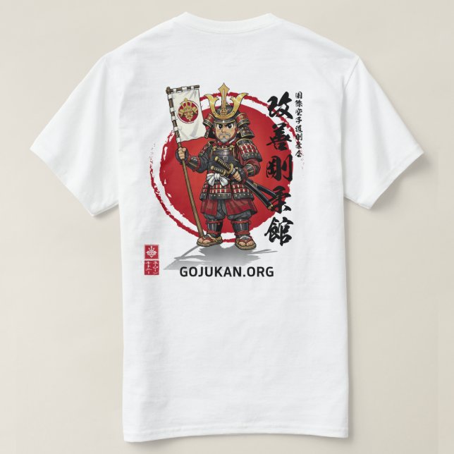 Kaizen Gōjūkan Cartoon Warrior T-Shirt (Design dos)